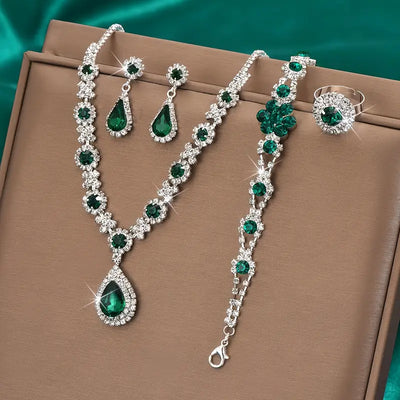 Adriana Lysandre Jewelry Set | White Gold