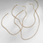 Tennis Necklace | Gold