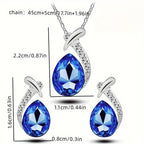 Classic Mermaid Elegance Jewelry Set | White Gold
