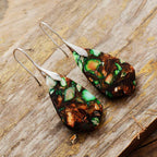 Abstract Jasper Dangle Earrings