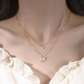 Glittering Butterfly Necklace