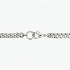 Estate Cuban Bracelet | White Gold