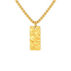 Ziven Hammered Bar Necklace | Gold