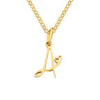 Heart Initial Necklace | Gold