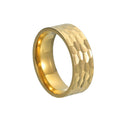 Varek Hammered Band Ring | Gold