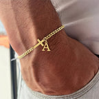 Initial Cross Bracelet | Gold
