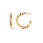 Rope Twist Hoops | Gold