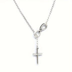Eternal Cross Pendant Necklace | Gold