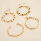 Elan Mercer Bracelet Set | White Gold